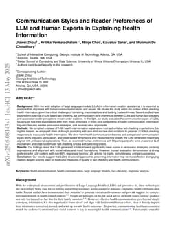 Communication Styles and Reader Preferences of LLM and Human Experts in Explaining Health Information