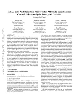 ABAC Lab: An Interactive Platform for Attribute-based Access Control Policy Analysis, Tools, and Datasets