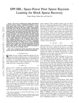 SPP-SBL: Space-Power Prior Sparse Bayesian Learning for Block Sparse Recovery