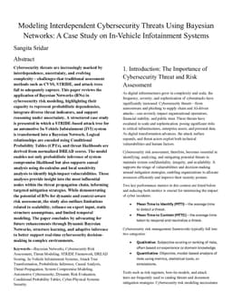 Modeling Interdependent Cybersecurity Threats Using Bayesian Networks: A Case Study on In-Vehicle Infotainment Systems