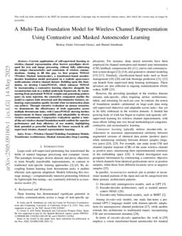A Multi-Task Foundation Model for Wireless Channel Representation Using Contrastive and Masked Autoencoder Learning