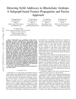 Detecting Sybil Addresses in Blockchain Airdrops: A Subgraph-based Feature Propagation and Fusion Approach
