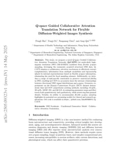 Q-space Guided Collaborative Attention Translation Network for Flexible Diffusion-Weighted Images Synthesis
