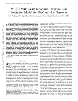 MUST: Multi-Scale Structural-Temporal Link Prediction Model for UAV Ad Hoc Networks