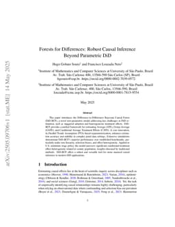 Forests for Differences: Robust Causal Inference Beyond Parametric DiD