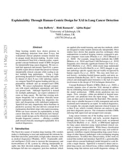Explainability Through Human-Centric Design for XAI in Lung Cancer Detection