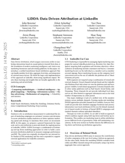 LiDDA: Data Driven Attribution at LinkedIn