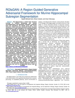 ROIsGAN: A Region Guided Generative Adversarial Framework for Murine Hippocampal Subregion Segmentation