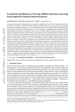 Counterfactual Behavior Cloning: Offline Imitation Learning from Imperfect Human Demonstrations
