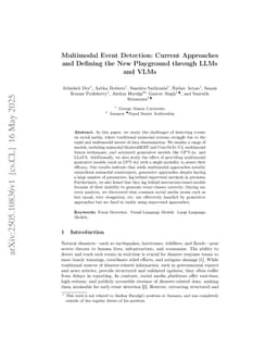 Multimodal Event Detection: Current Approaches and Defining the New Playground through LLMs and VLMs