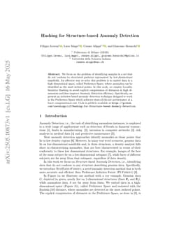 Hashing for Structure-based Anomaly Detection