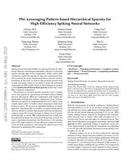 Phi: Leveraging Pattern-based Hierarchical Sparsity for High-Efficiency Spiking Neural Networks