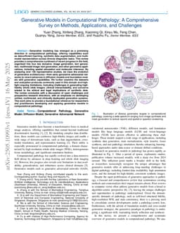Generative Models in Computational Pathology: A Comprehensive Survey on Methods, Applications, and Challenges
