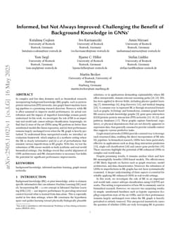 Informed, but Not Always Improved: Challenging the Benefit of Background Knowledge in GNNs