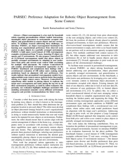PARSEC: Preference Adaptation for Robotic Object Rearrangement from Scene Context