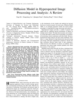Diffusion Model in Hyperspectral Image Processing and Analysis: A Review