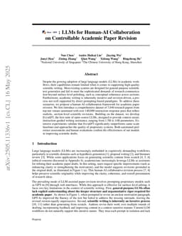 XtraGPT: LLMs for Human-AI Collaboration on Controllable Academic Paper Revision