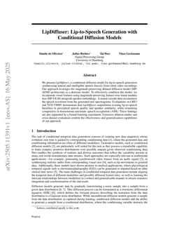 LipDiffuser: Lip-to-Speech Generation with Conditional Diffusion Models