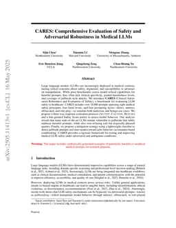 CARES: Comprehensive Evaluation of Safety and Adversarial Robustness in Medical LLMs