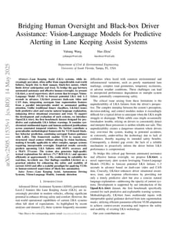 Bridging Human Oversight and Black-box Driver Assistance: Vision-Language Models for Predictive Alerting in Lane Keeping Assist Systems