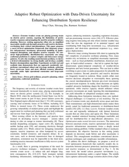 Adaptive Robust Optimization with Data-Driven Uncertainty for Enhancing Distribution System Resilience