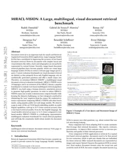 MIRACL-VISION: A Large, multilingual, visual document retrieval benchmark