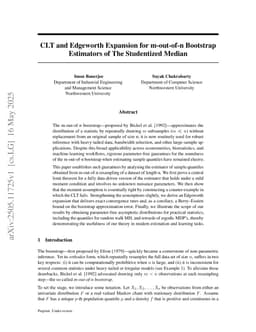 CLT and Edgeworth Expansion for m-out-of-n Bootstrap Estimators of The Studentized Median