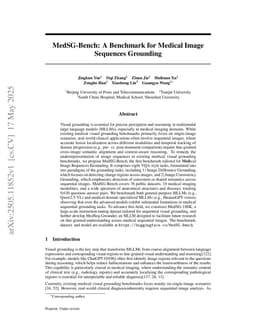 MedSG-Bench: A Benchmark for Medical Image Sequences Grounding