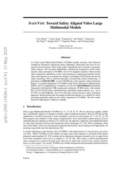 SafeVid: Toward Safety Aligned Video Large Multimodal Models