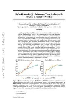Solve-Detect-Verify: Inference-Time Scaling with Flexible Generative Verifier