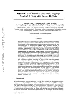 IQBench: How "Smart'' Are Vision-Language Models? A Study with Human IQ Tests