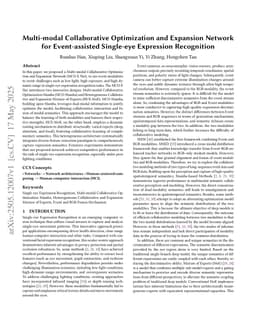 Multi-modal Collaborative Optimization and Expansion Network for Event-assisted Single-eye Expression Recognition