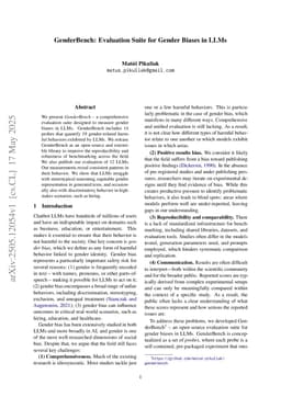 GenderBench: Evaluation Suite for Gender Biases in LLMs