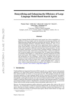 Demystifying and Enhancing the Efficiency of Large Language Model Based Search Agents