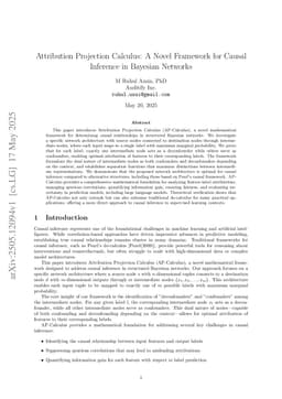 Attribution Projection Calculus: A Novel Framework for Causal Inference in Bayesian Networks