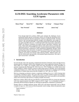 LLM-DSE: Searching Accelerator Parameters with LLM Agents
