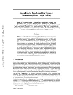 CompBench: Benchmarking Complex Instruction-guided Image Editing