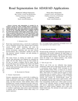 Road Segmentation for ADAS/AD Applications