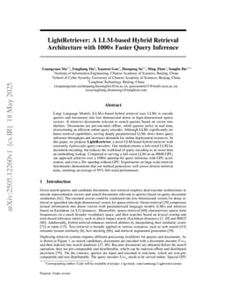 LightRetriever: A LLM-based Hybrid Retrieval Architecture with 1000x Faster Query Inference