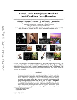 Context-Aware Autoregressive Models for Multi-Conditional Image Generation