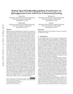 Bishop: Sparsified Bundling Spiking Transformers on Heterogeneous Cores with Error-Constrained Pruning
