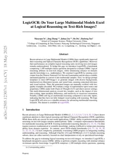 LogicOCR: Do Your Large Multimodal Models Excel at Logical Reasoning on Text-Rich Images?