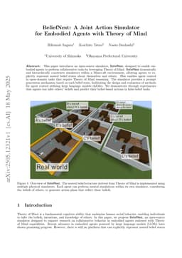 BeliefNest: A Joint Action Simulator for Embodied Agents with Theory of Mind