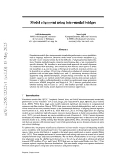 Model alignment using inter-modal bridges