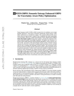 SEED-GRPO: Semantic Entropy Enhanced GRPO for Uncertainty-Aware Policy Optimization