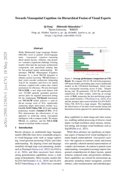 Towards Visuospatial Cognition via Hierarchical Fusion of Visual Experts