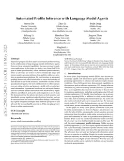 Automated Profile Inference with Language Model Agents