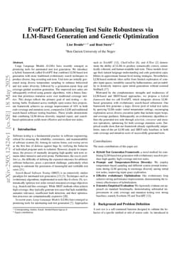 EvoGPT: Enhancing Test Suite Robustness via LLM-Based Generation and Genetic Optimization