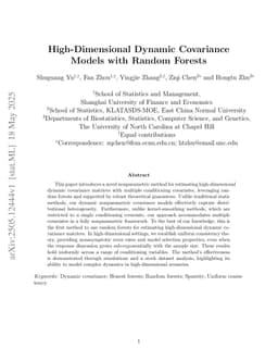 High-Dimensional Dynamic Covariance Models with Random Forests