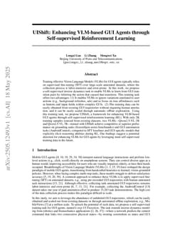 UIShift: Enhancing VLM-based GUI Agents through Self-supervised Reinforcement Learning